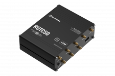 Routeur indus. 2 SIM 5G-LTE Cat20-1WAN/4LAN 1000Mbps-BLE-WiFi6-GPS